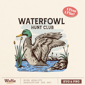 Mallard Ducks SVG, PNG, Duck Hunting, Waterfowl Sublimation Design, Vintage Duck Season, Outdoor T-Shirts, Wildlife Hunting Digital Download