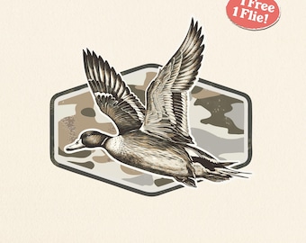 Diseño de camuflaje para caza de patos en formato SVG y PNG, camuflaje de pato estilo antiguo de pantano, imágenes prediseñadas de ánade real en vuelo, diseño de camuflaje para caza de aves acuáticas, descarga digital.