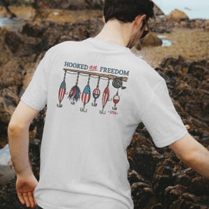 4th of July Fishing Lure PNG SVG, Patriotic Fishing Shirt Design, American Flag Fishing Graphic, Red White Blue Fisherman Digital Download image 9