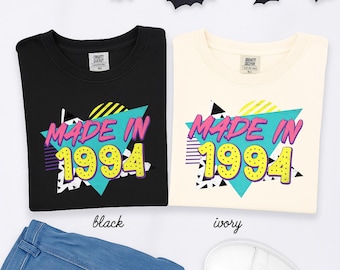Comfort Colors Retro Made in the 80s Shirt, 80s Shirt, Nostalgia Shirt, 80s Party Rainbow Shirt, Vintage 1980 Tee, Birthday Gift For Her