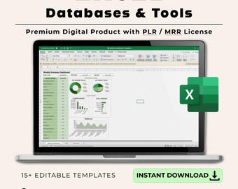 Weekly Dashboard Template – Excel Project Management Tool PLR & MRR Included