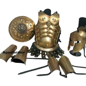 Spartan King Leonidas Armor Set, 300 Movie Cosplay Full Body Armor, Knight Spartan Costume, Hollywood Spartan Armour Jacket Full Muscle Suit