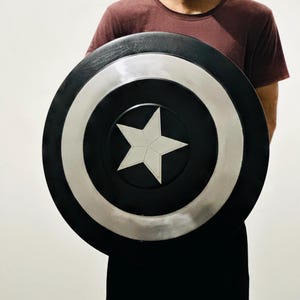 マーベルレジェンド キャプテン・アメリカ シールド - 金属製小道具レプリカ アベンジャーズ シールド - 中世の鎧 コスプレ シールド - 手作り キャプテン・アメリカ