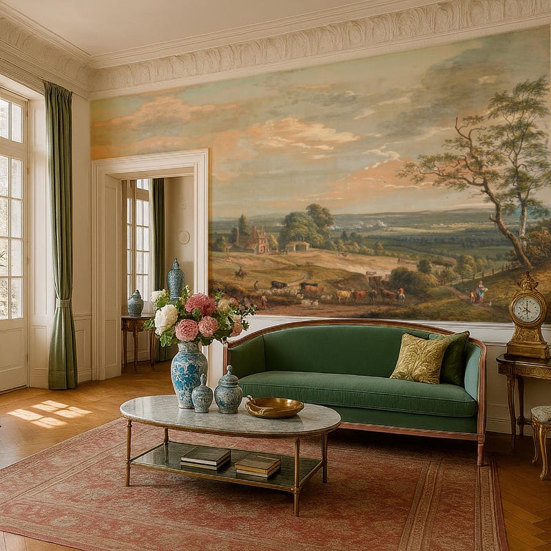 Colonial Wallpaper - Etsy