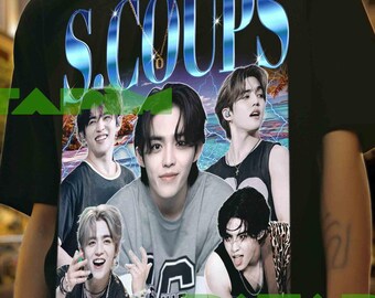 Scoups Retro Graphic Tee: Unisex Kpop Sweatshirt