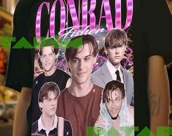 T-shirt graphique rétro Conrad Fisher : sweat-shirt unisexe en coton