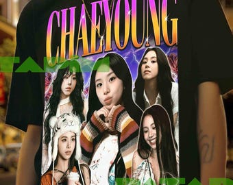 Camiseta gráfica retro de Chaeyoung: sudadera unisex de ídolo K-pop, camiseta Chaeyoung Twice K-pop