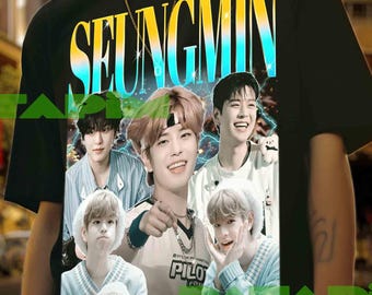 Camiseta retro de Seungmin: camiseta unisex de Stray Kids Kpop Idol