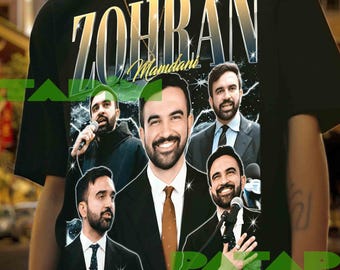 Camiseta de Zohran Mamdani, camiseta de simpatizante político, camiseta estampada, regalo unisex de algodón estilo streetwear, camiseta de Zohran Mamdani, camiseta estampada política