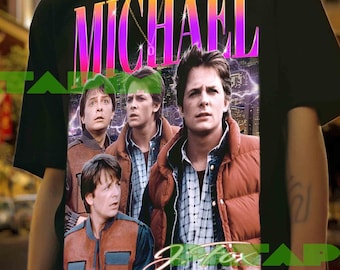 Camiseta gráfica retro de Michael J. Fox - Sudadera unisex de mezcla de algodón