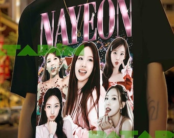 TWICE ナヨン ユニセックス Tシャツ：Kポップアイドル音楽グッズ