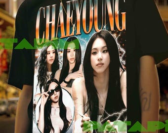 Camiseta gráfica retro de Chaeyoung: sudadera unisex de ídolo K-pop, camiseta Chaeyoung Twice K-pop