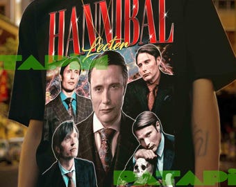Camiseta de Hannibal Lecter: Camiseta gráfica retro de los 90