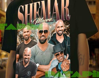Camiseta de Shemar Moore - Regalo vintage personalizado para él/ella, camiseta con meme de Shemar Moore