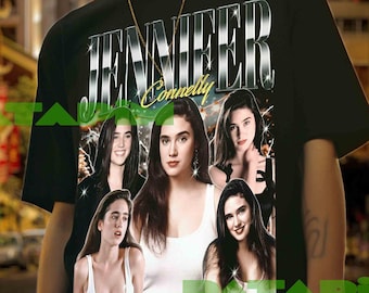 Jennifer Connelly Shirt, Retro Jennifer Connelly Comfort Unisex Streetwear, Top Jennifer Connelly Graphic Tee, Jennifer Connelly Fan Shirt