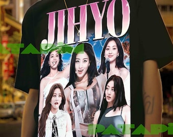 ジヒョ TWICE ユニセックス Tシャツ：Kポップアイドルミュージック