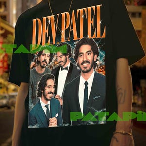 Dev Patel Retro Graphic Tee: Unisex Sweatshirt aus Baumwollmischung