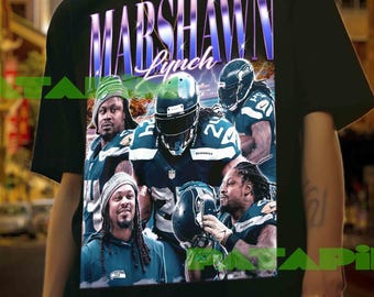 Camiseta de Marshawn Lynch: Camiseta pirata retro de los 90, camiseta de Marshawn Lynch