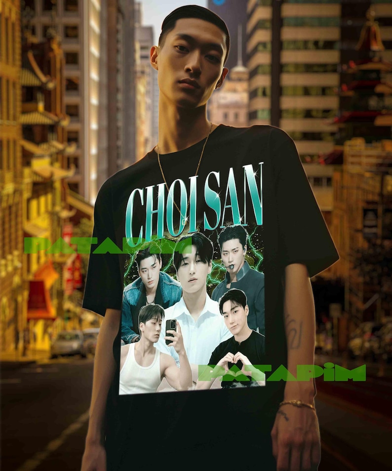 Choi San Kpop Idol Shirt: Retro Ateez Merch - Etsy