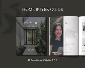 Home Buyer Guide Real Estate Canva I Buyer Presentation Roadmap Process I Modern Luxury Real  Estate Marketing Template I Buyer Intake