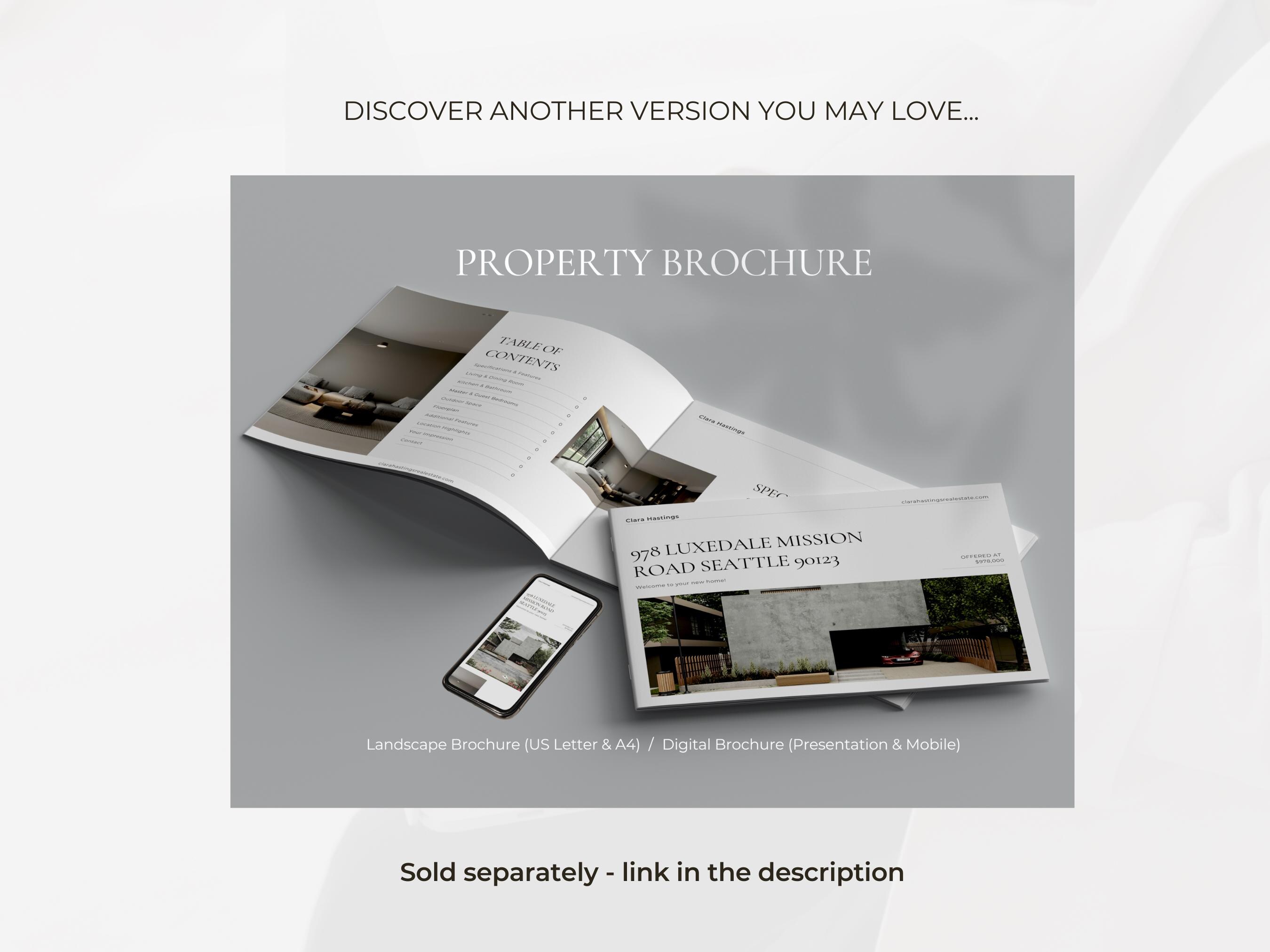Luxury Property Brochure 4 Page Real Estate Flyer, Listing Brochure ...