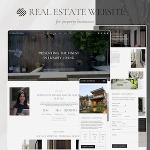 Real Estate Website Template Squarespace, Property Management Realtor Website Design for Real Estate Agents and Agencies, Property Website