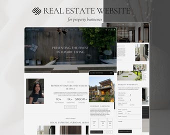 Real Estate Website Template Squarespace, Property Management Realtor Website Design for Real Estate Agents and Agencies, Property Website