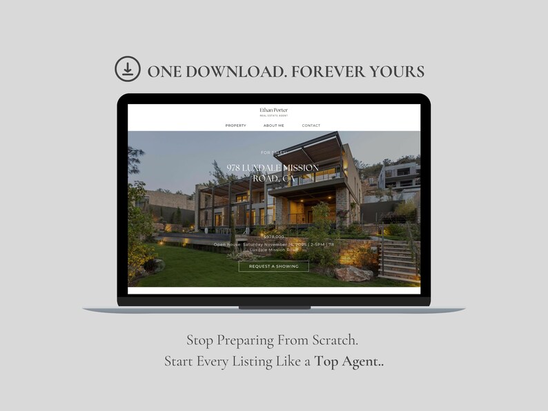 Real Estate Website Templates for Realtors and Agents | Single Property Listing Website 2026 I Open House I Realtor Marketing I Landing Page image 7