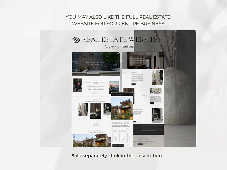 Real Estate Website Templates for Realtors and Agents | Single Property Listing Website 2026 I Open House I Realtor Marketing I Landing Page image 8