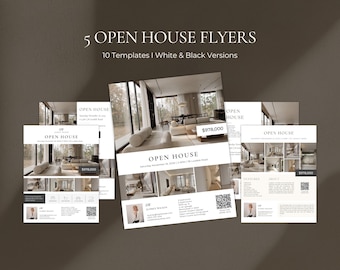 Open House  Flyer Templates, Real Estate Brochure Bundle, Realtor Luxury Marketing Property Listing Brochure Design, Listing Presentation