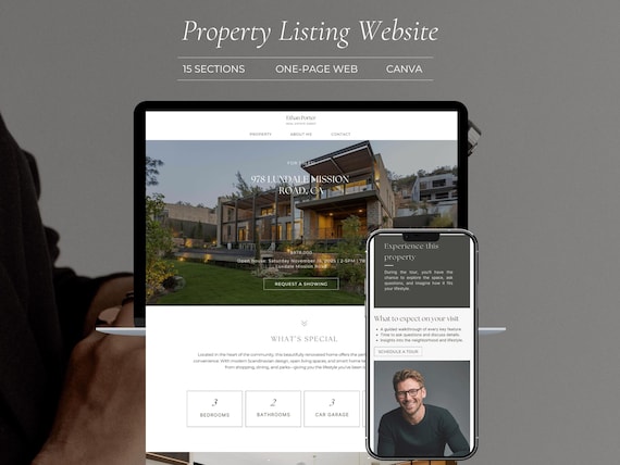 Real Estate Website Templates for Realtors and Agents | Single Property Listing Website 2026 I Open House I Realtor Marketing I Landing Page