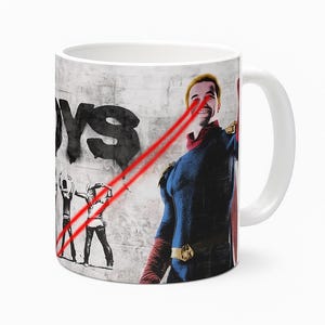 The Boys Mug | Custom 11oz Coffee Cup | Superhero Parody Gift | Homelander & Butcher Fan Collectible Drinkware