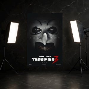Terrifier 3 “The Demon” Poster – Art the Clown Horror Villain Wall Art | Cult Slasher Movie Print