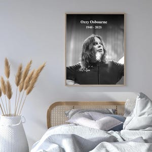 Poster di Ozzy Osbourne: stampa artistica della leggenda del rock dei Black Sabbath