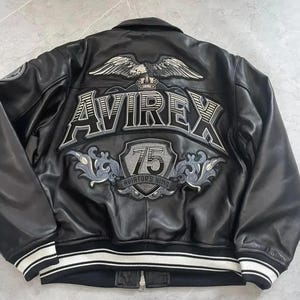 Vintage avirex leather jackets - Etsy 日本