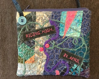 Evvy Thing Art bag, boho, shoulder bag, unique, upcycled materials