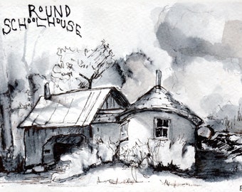 Round School House in Brookline