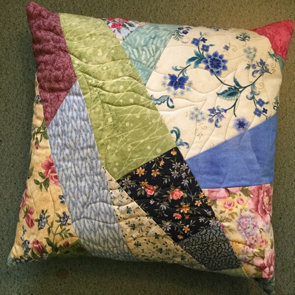 Crazy Quilt Pillows Etsy