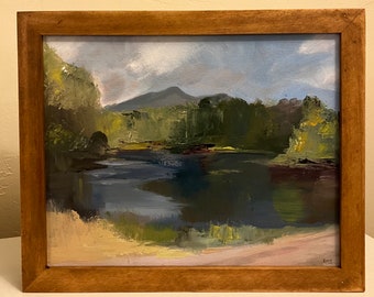 Calm Day, Plein Air Oil Painting, Framed