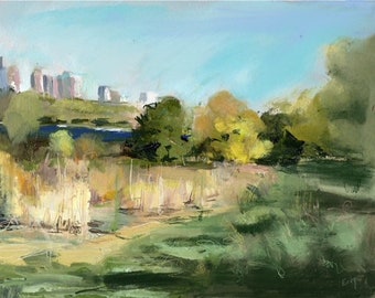 Fields at Bartram’s Garden, giclee print
