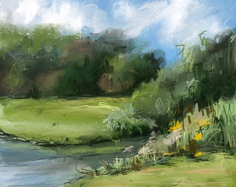Scott Farm, Dummerston, VT , giclee print