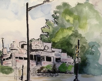 Bob’s Diner, Roxborough,  8 x 10 inch matted giclee