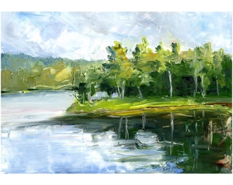 Lowell Lake, Vermont,  Framed