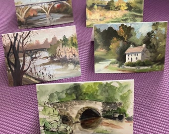 Philadelphia’s finest! Fairmount park, Wissahickon Creek, Schuykill River, City Skyline, blank note cards