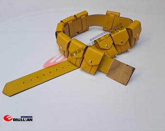 Nieuwe leren superheld-hulpriem: kostuum-cosplaystijl met zakjes
