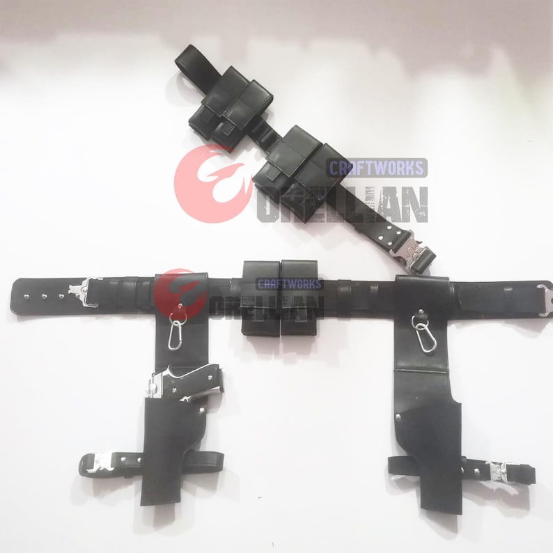 Tomb Raider Style Cosplay  Hero Costume Leather Belt Gun Holster