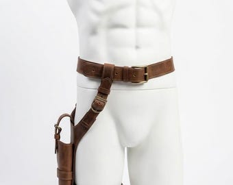 Funda de cuero para pistola de Jyn Erso, cinturón de accesorios para disfraces de cosplay de Star Wars.