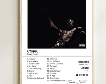 Travis Scott - Utopia - 180 Gram Blue Vinyl Double Album - Etsy