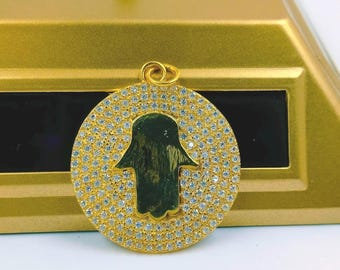Hamsa Hand Sleutel Hanger - De Hand Van Fatima - Fatimas Hand Met Nazar