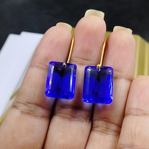 Tanzanite Earrings, Tanzanite Drop Earrings Gift For Her, December Birthstone Earrings, Tanzanite earring Jewelry  For Her.